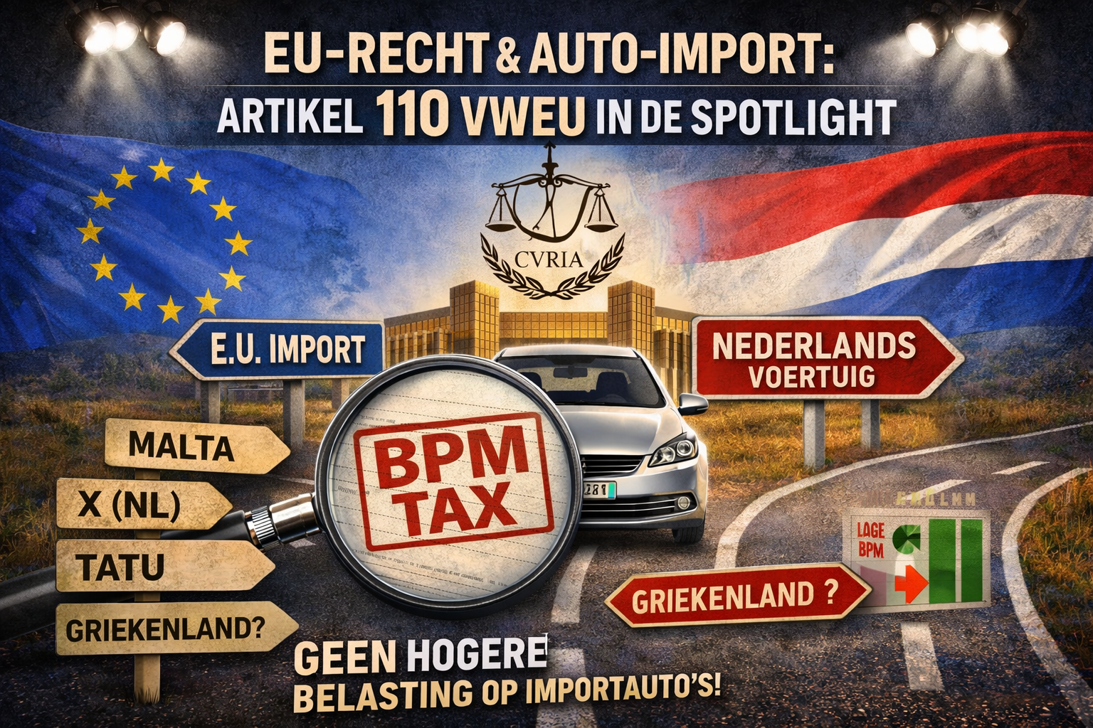 Artikel 110 VWEU - EU-recht en BPM op importautos